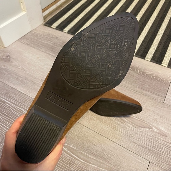 Espirit Polina Faux Suede Slouchy Ankle Boots Booties Brown Size 9 Women’s - Picture 2 of 11